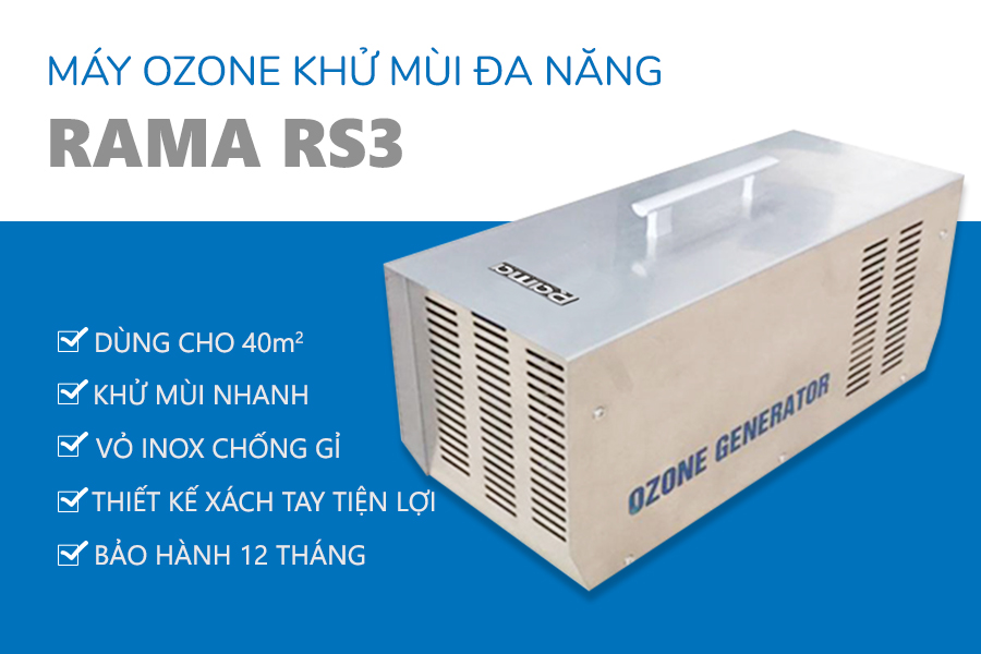 máy lọc không khí ozone Rama RS3 sản lượng 3g/h