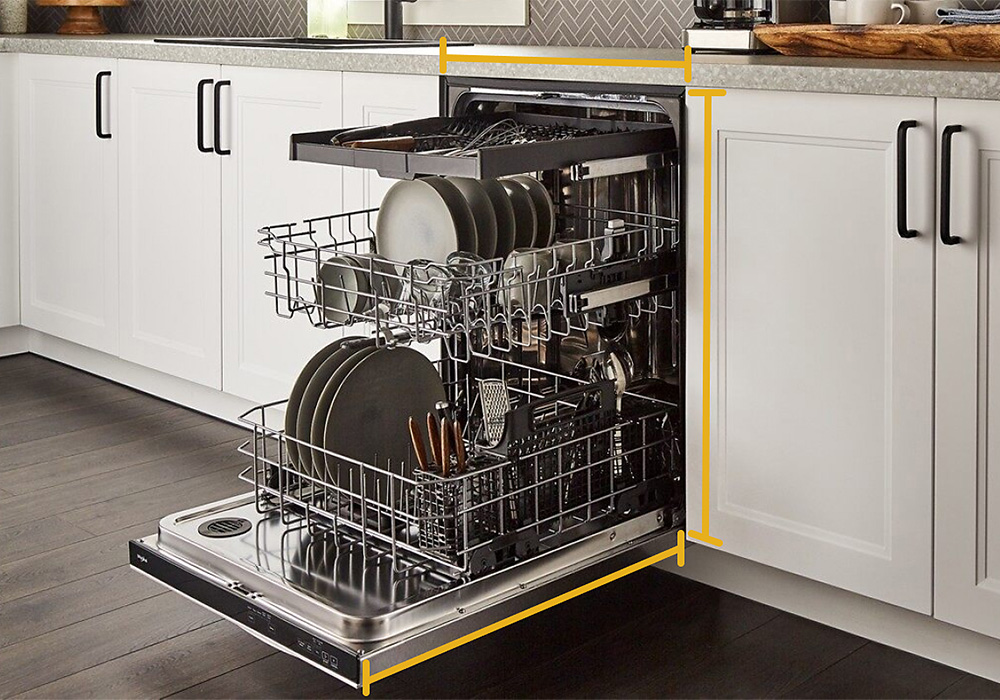 Vị trí lắp đặt máy rửa bát như thế nào là phù hợp với không gian bếp?