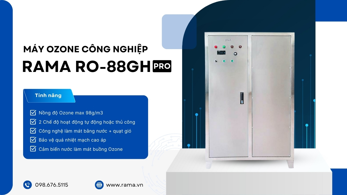 Bản cao cấp máy Ozone công nghiệp Rama RO-88GH Pro