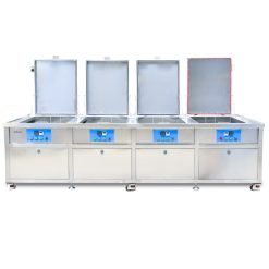 Bể rửa siêu âm 4 bồn có lọc tuần hoàn và sấy khô Rama GM-THS