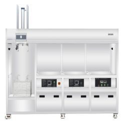 Máy rửa siêu âm bán tự động Rama, có xilanh nâng hạ GM-TDNH