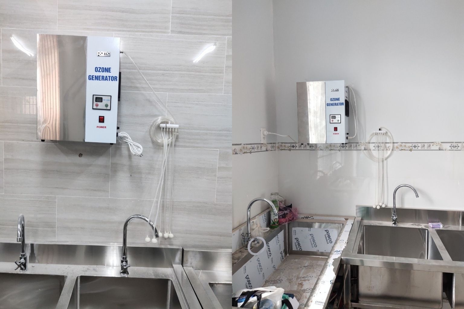 Máy sục ozone rửa rau quả ứng dụng trong bếp ăn công nghiệp
